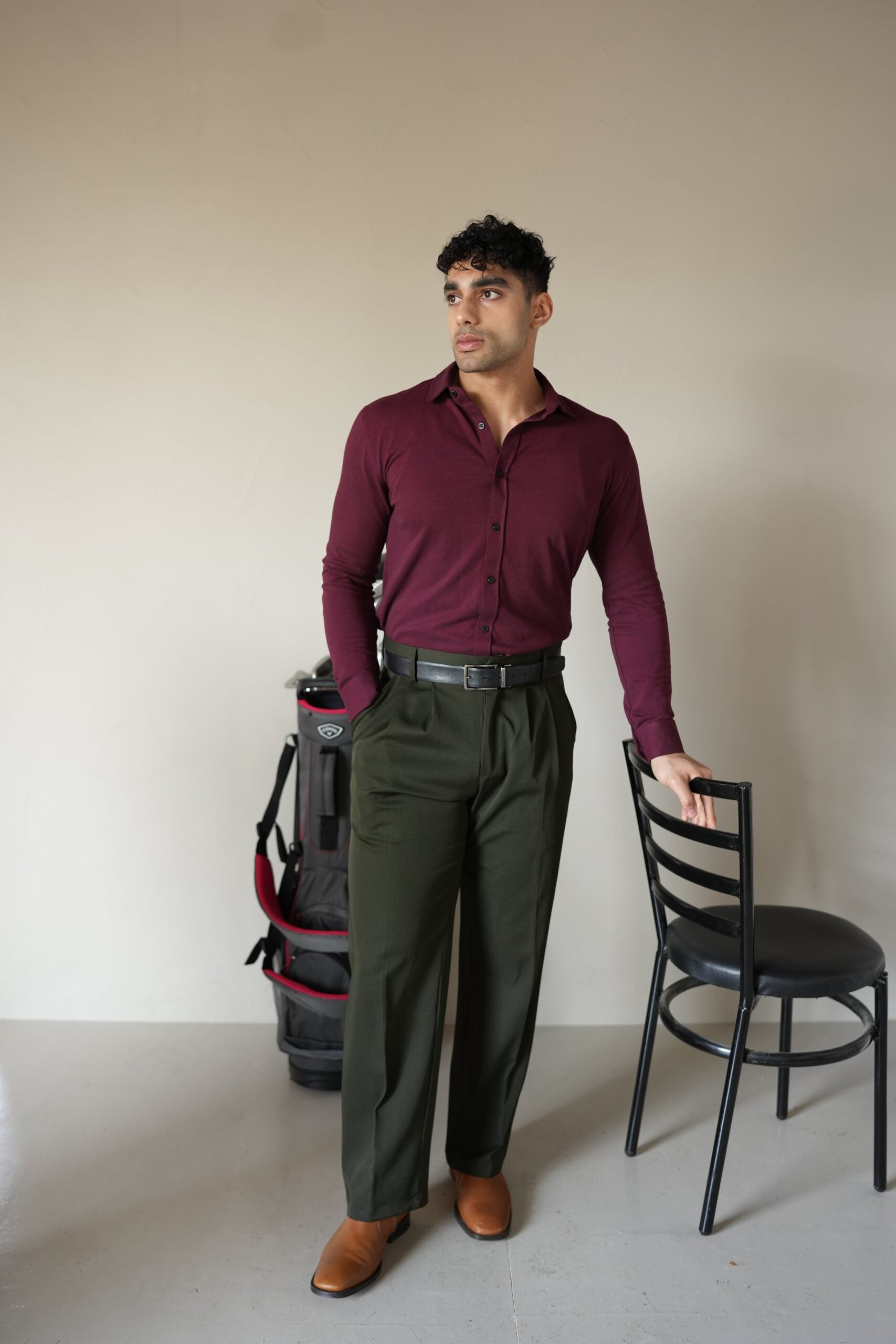 Spy Shirt -Wine