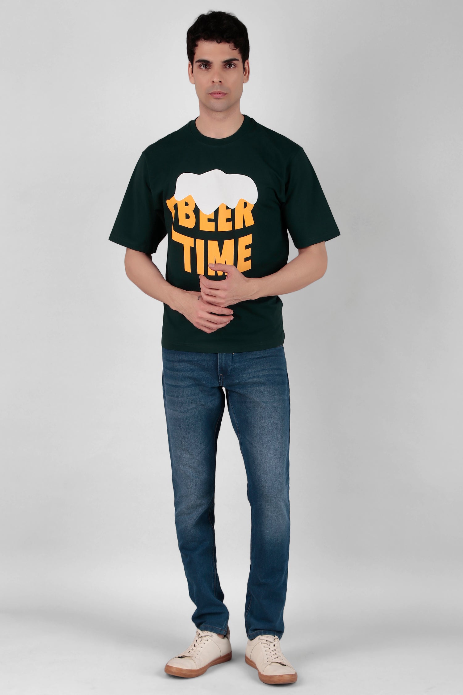 Beer time Printed T-Shirt