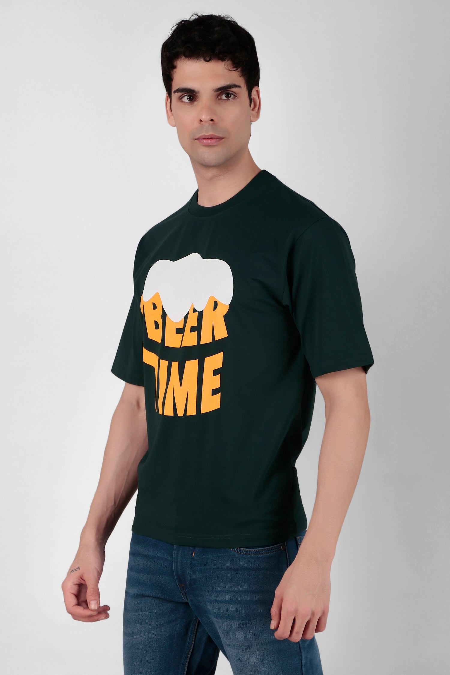 Beer time Printed T-Shirt