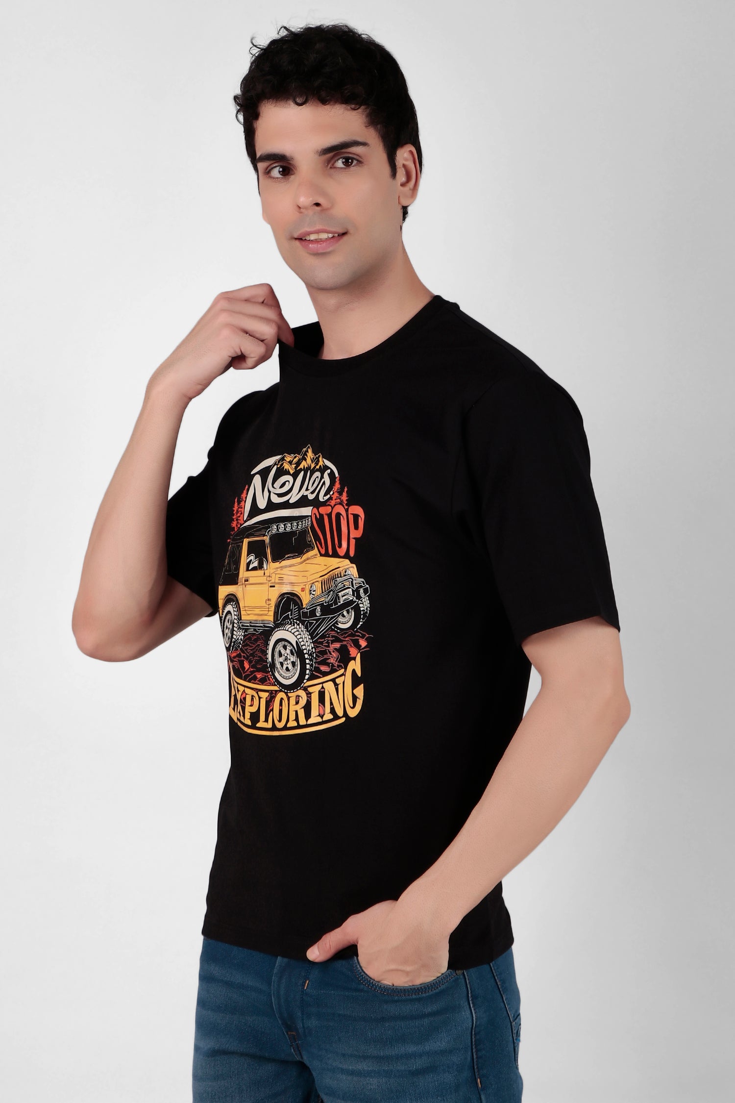 Never stop exploring Printed T-Shirt