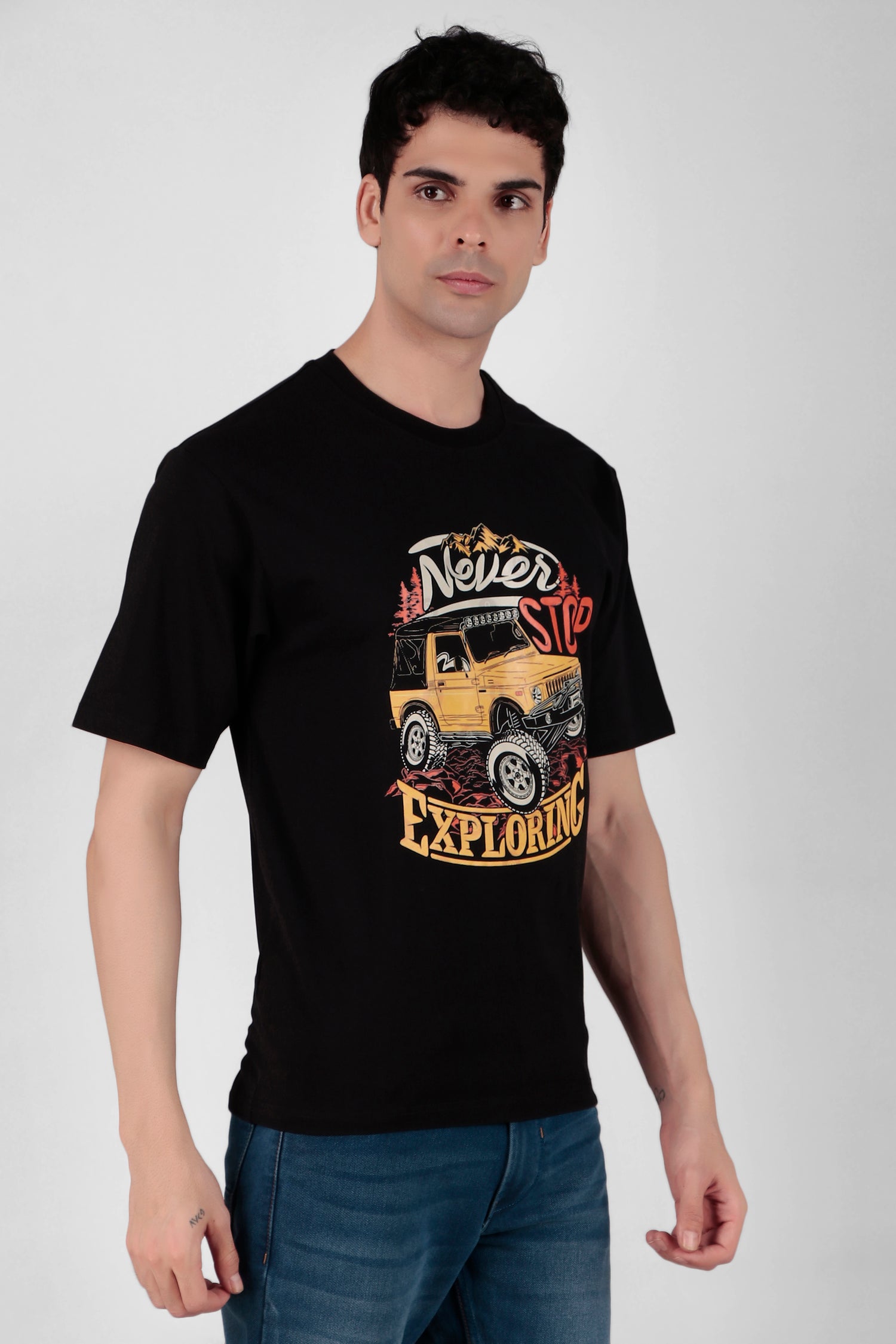 Never stop exploring Printed T-Shirt