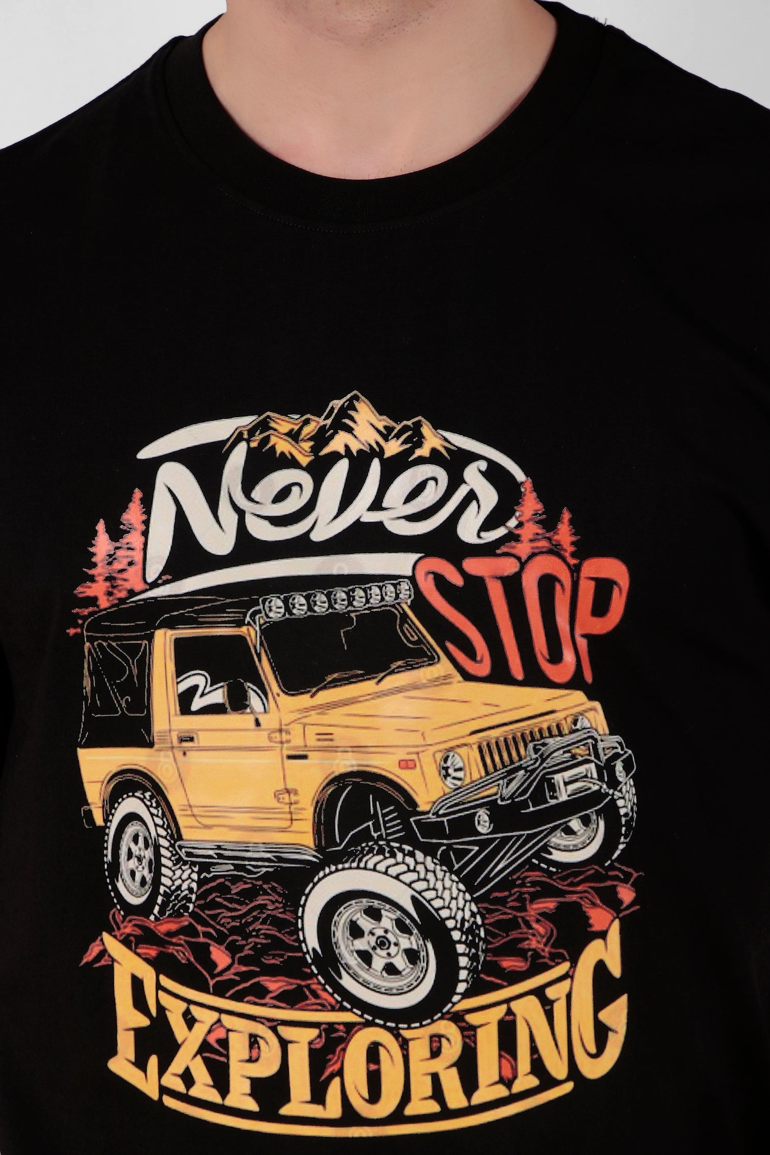 Never stop exploring Printed T-Shirt