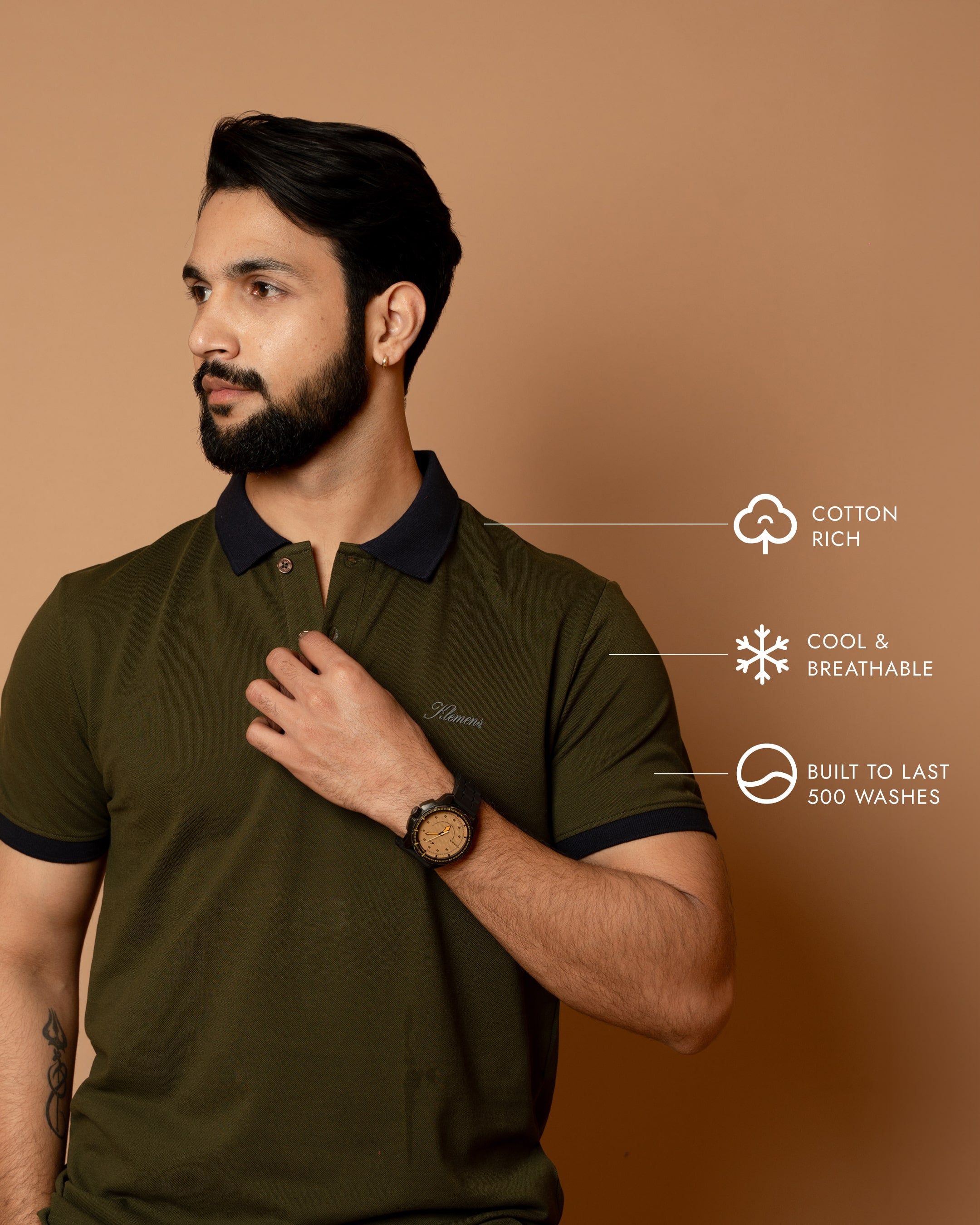 Olive Green Classic Polo