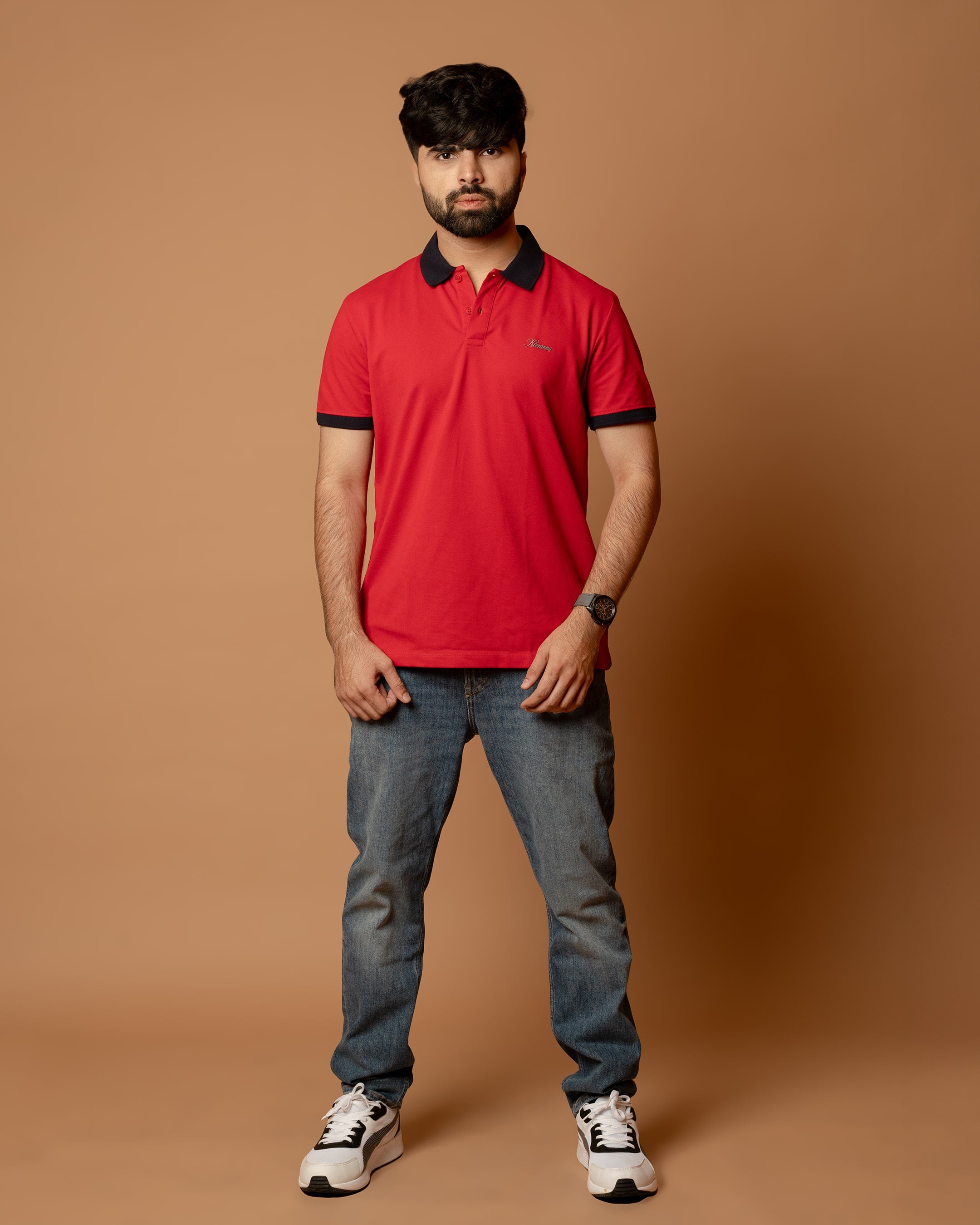 Red Classic Polo