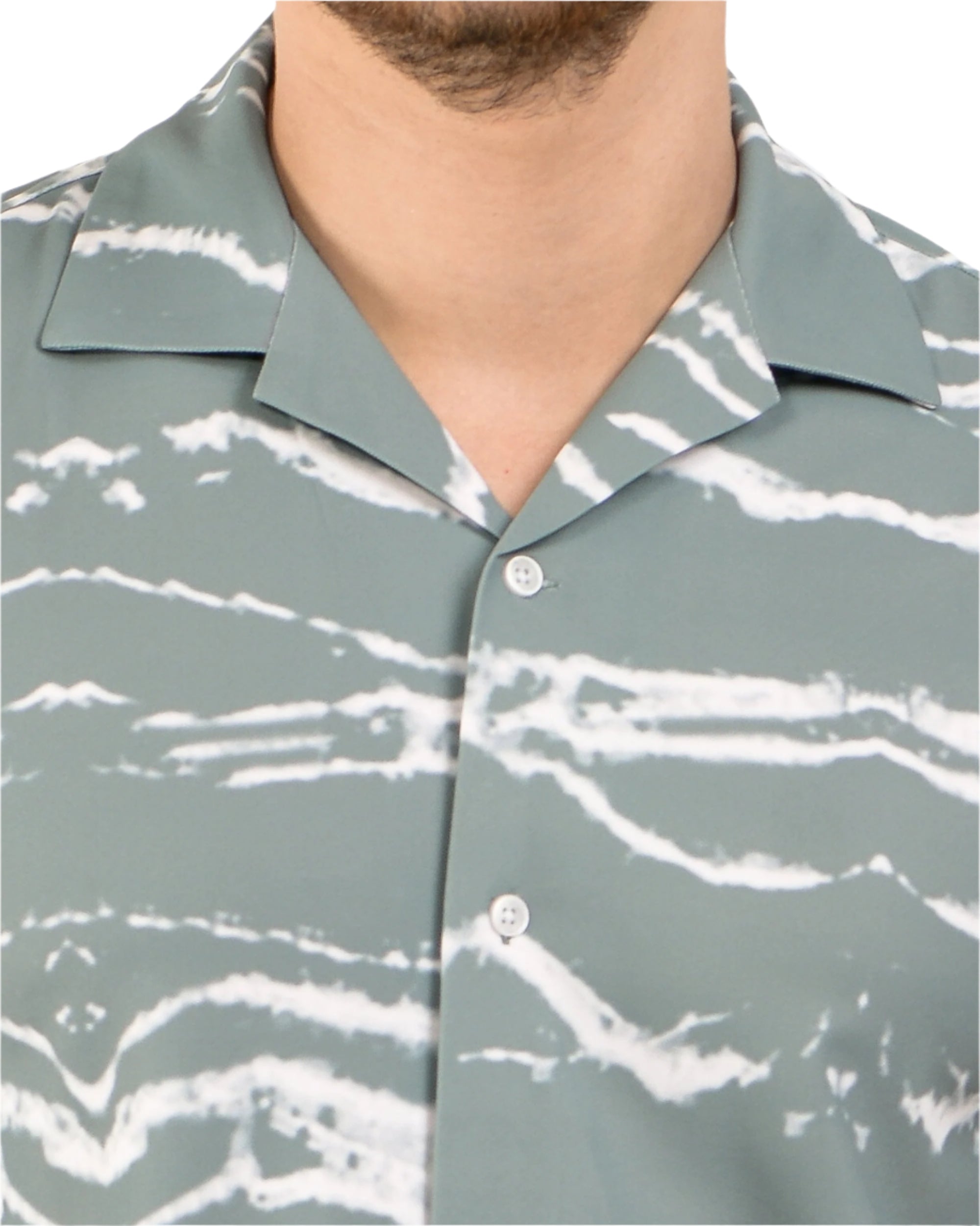 Retro Knit Shirt Printed-Chevron