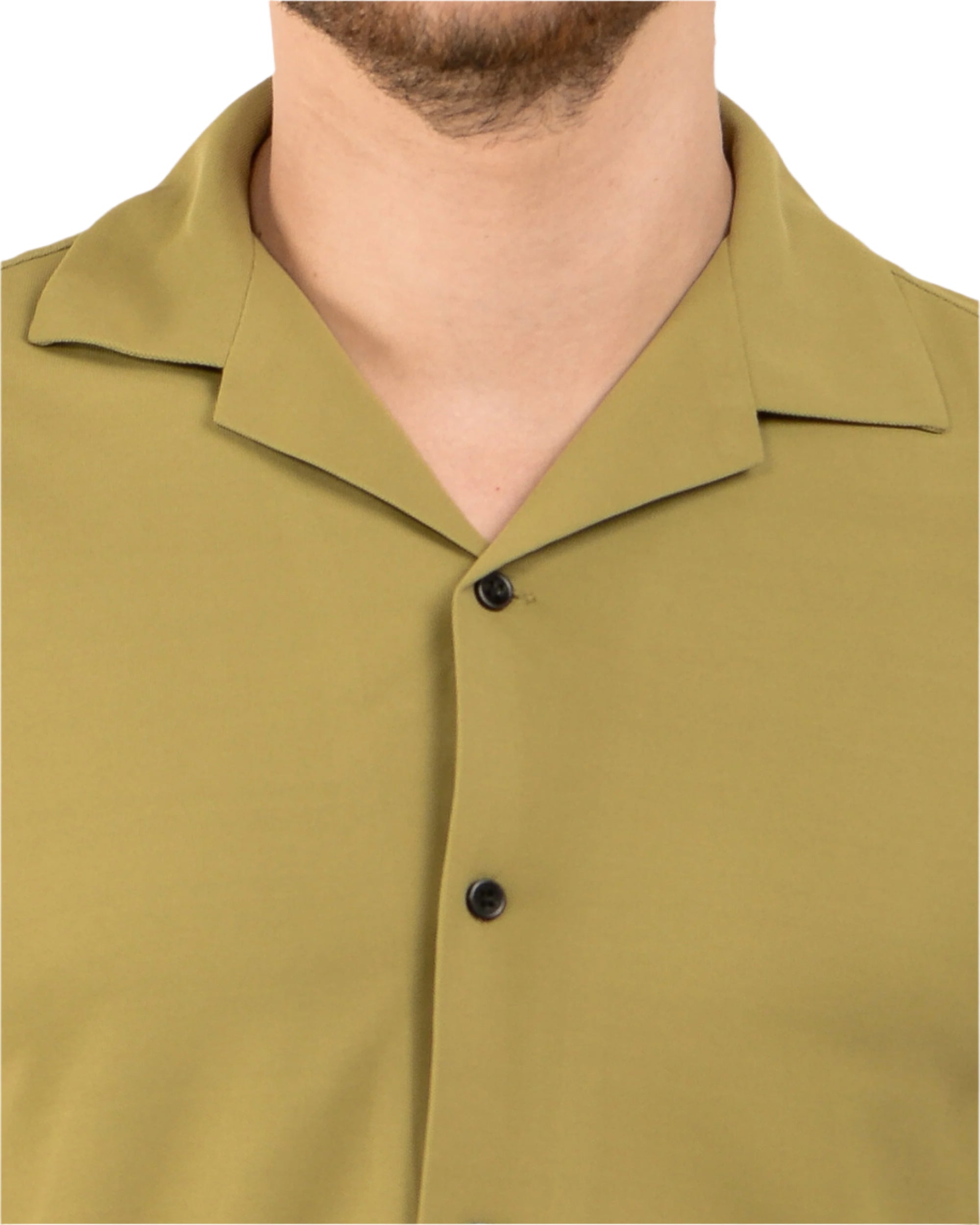 Retro Knit Shirt Plain – Khaki