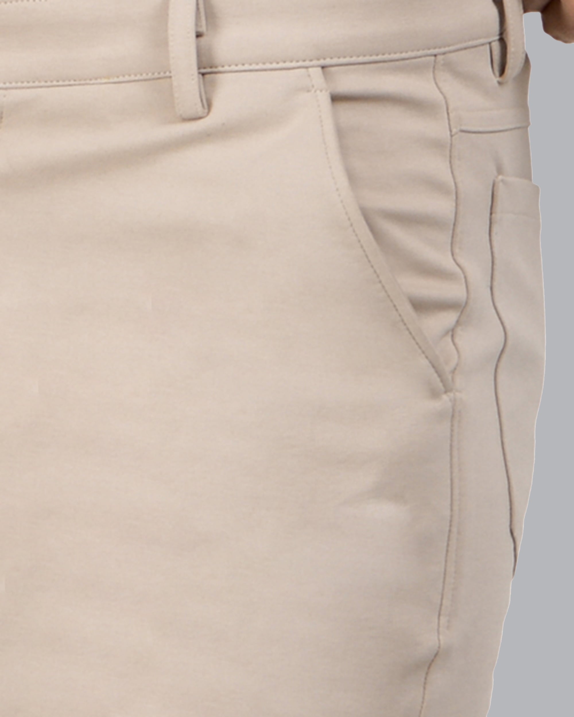 Feather Pants – Beige