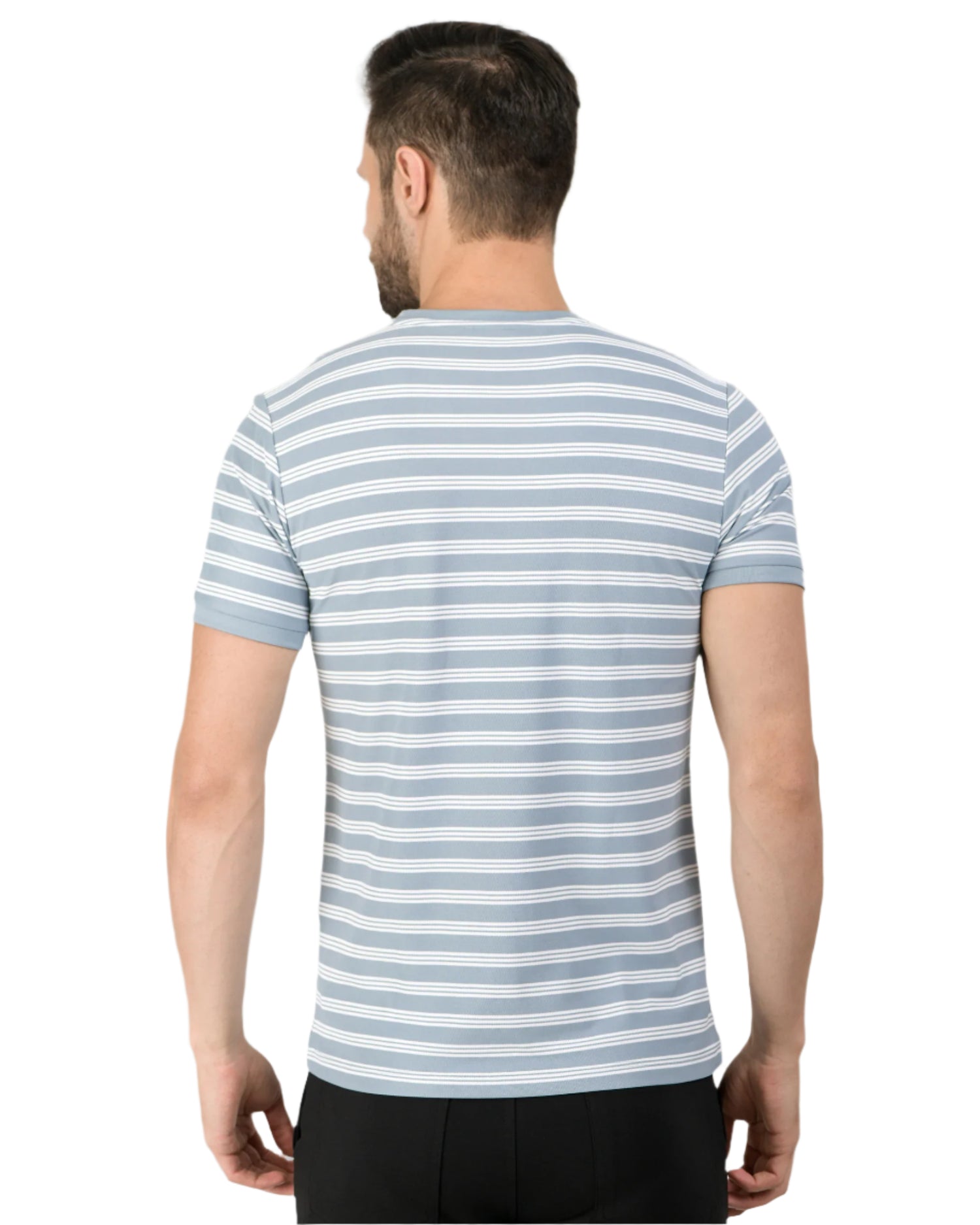 Stripe End Tees – Sky Blue