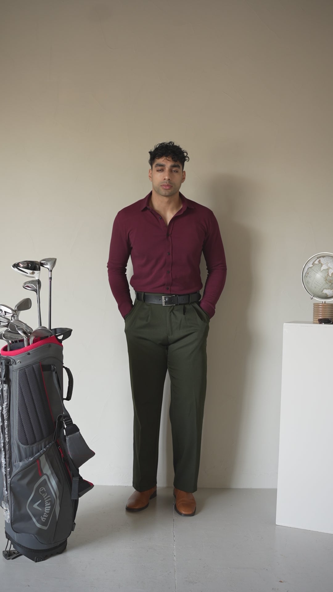 Spy Shirt -Wine