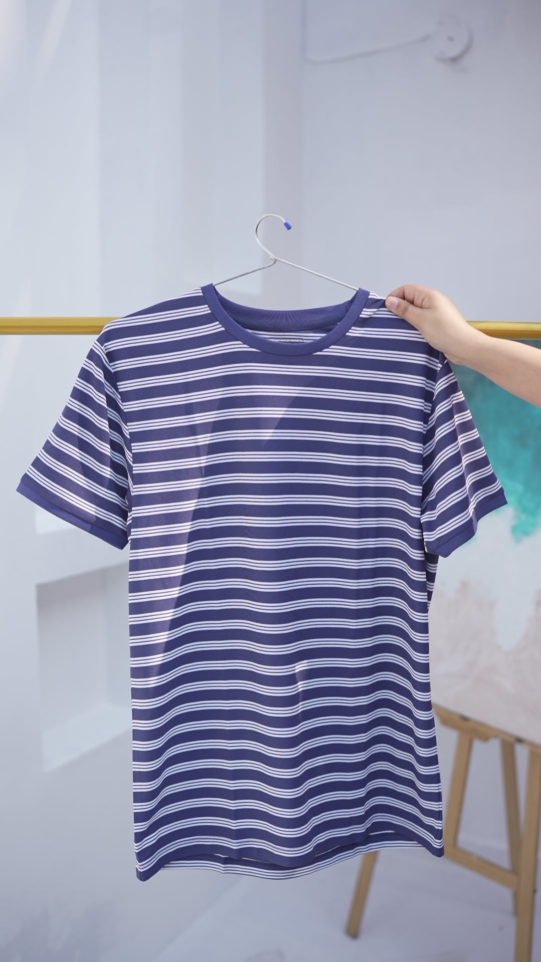 Stripe End Tees – Navy