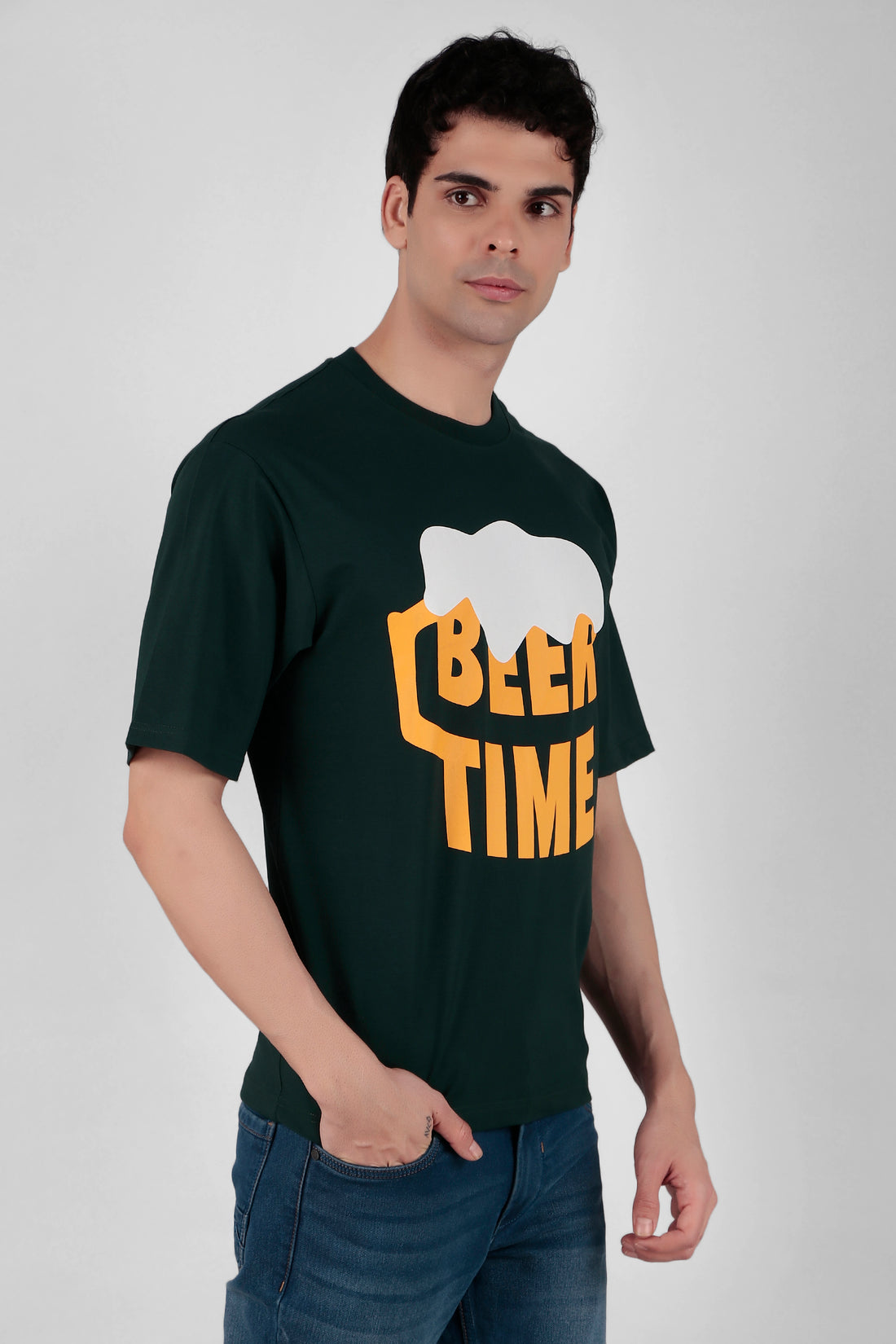 Beer time Printed T-Shirt