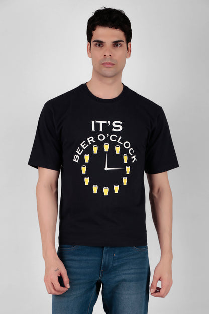 Beer o’ clock Print T-Shirt