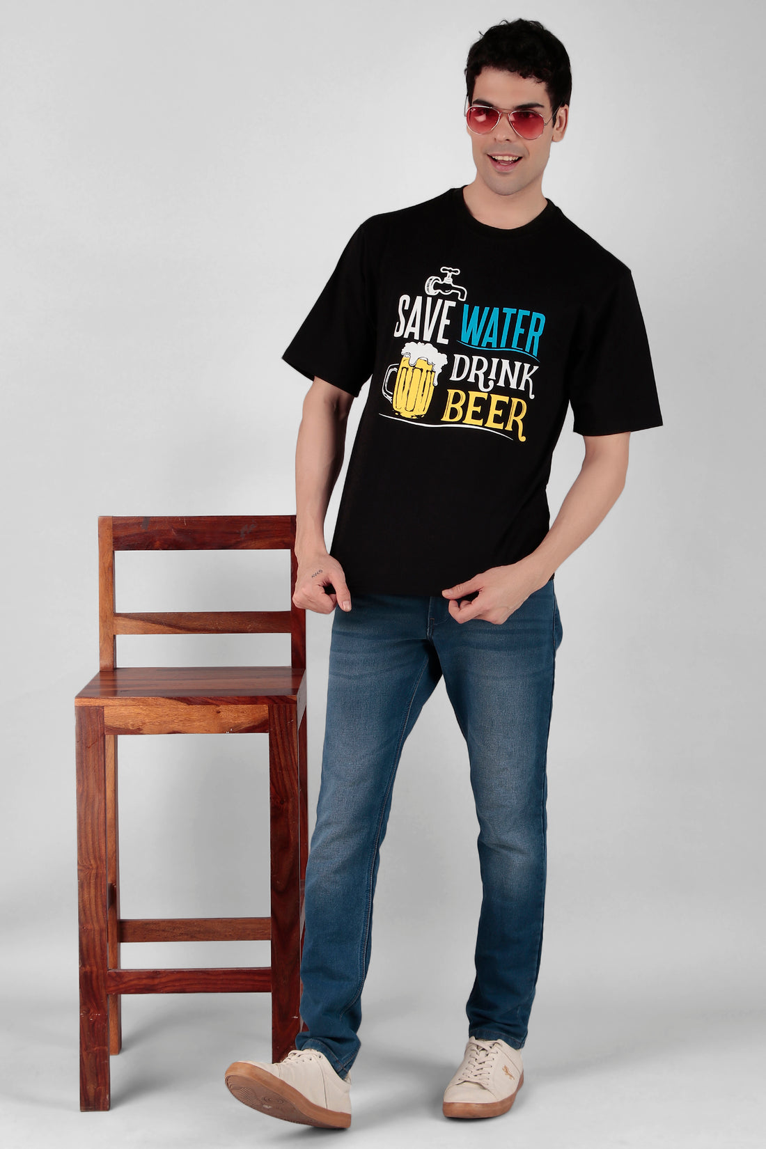 Save water Print T-Shirt