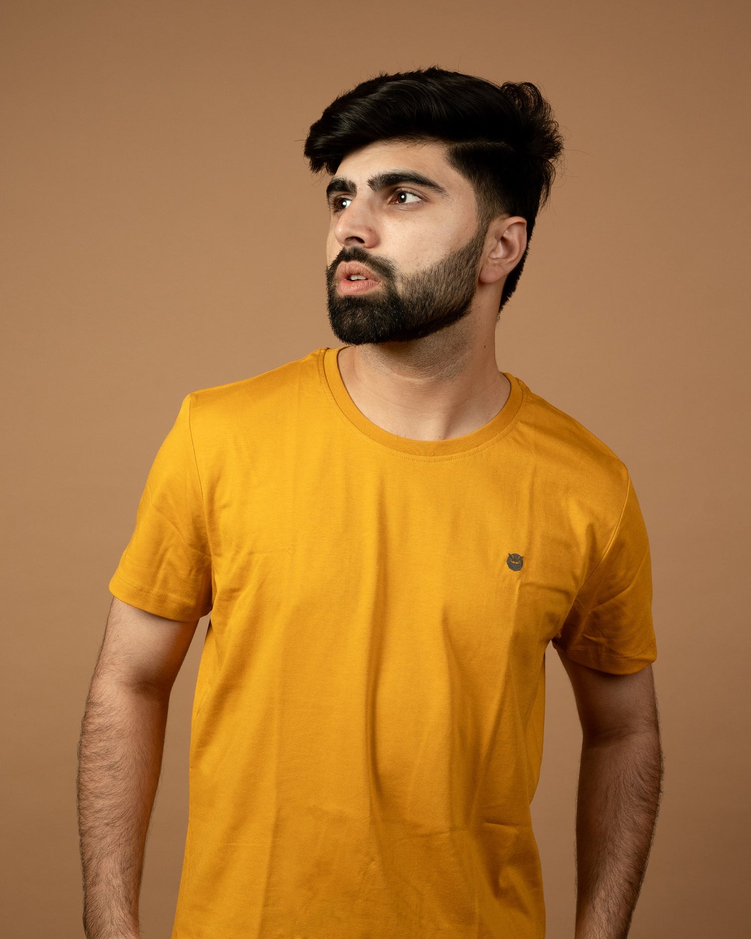 Crew Neck Tees – Mustard