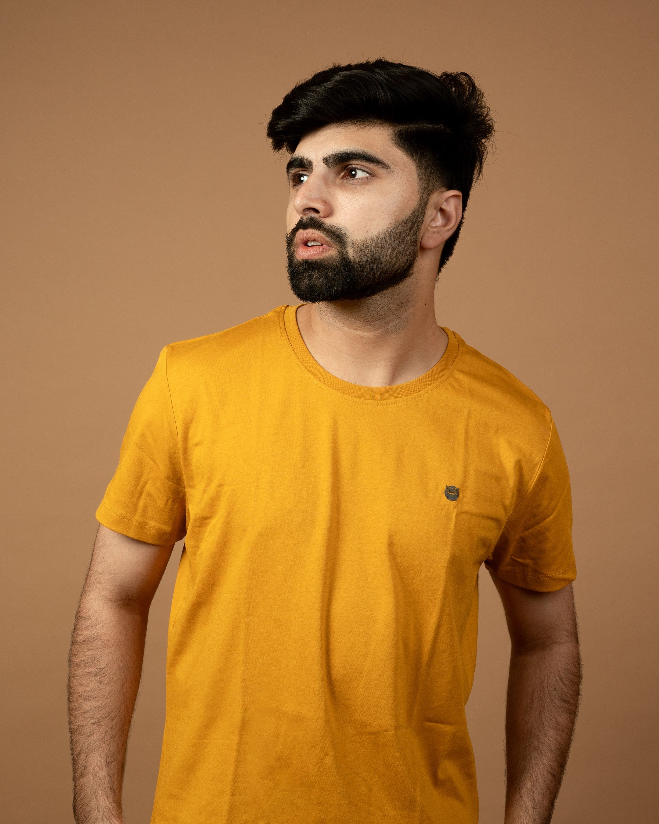 Crew Neck Tees – Mustard