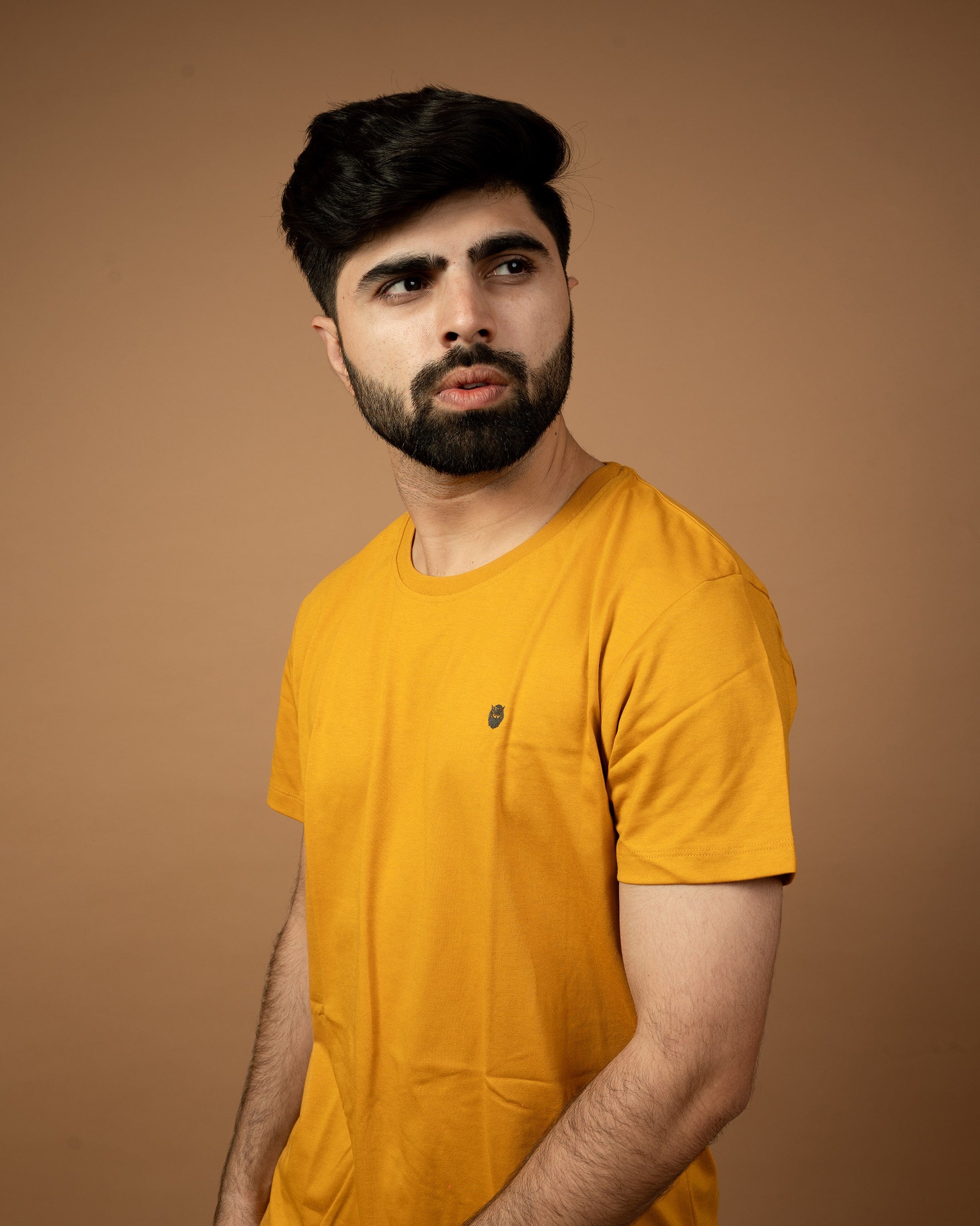 Crew Neck Tees – Mustard