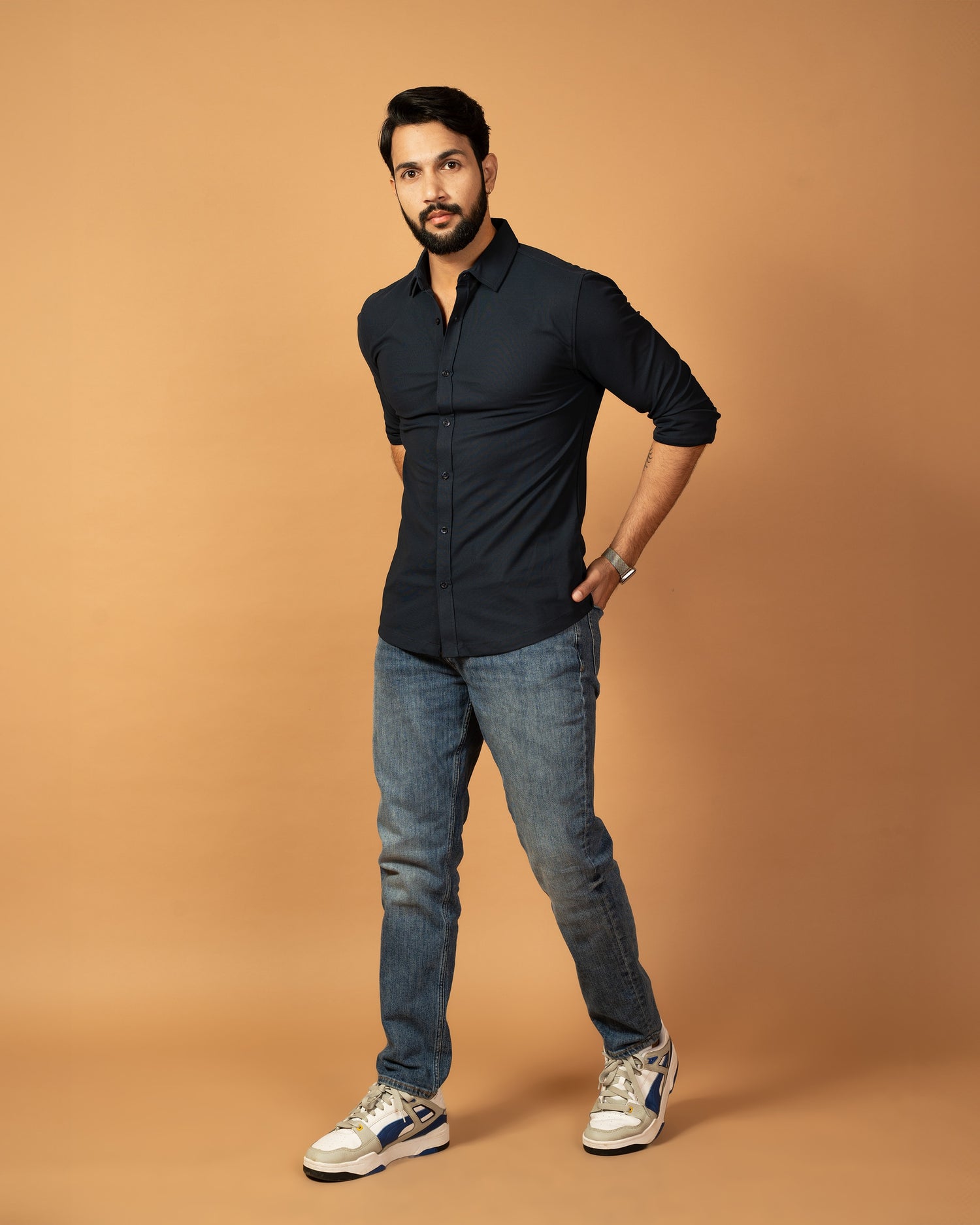 FabrIQ Navy Blue Shirt