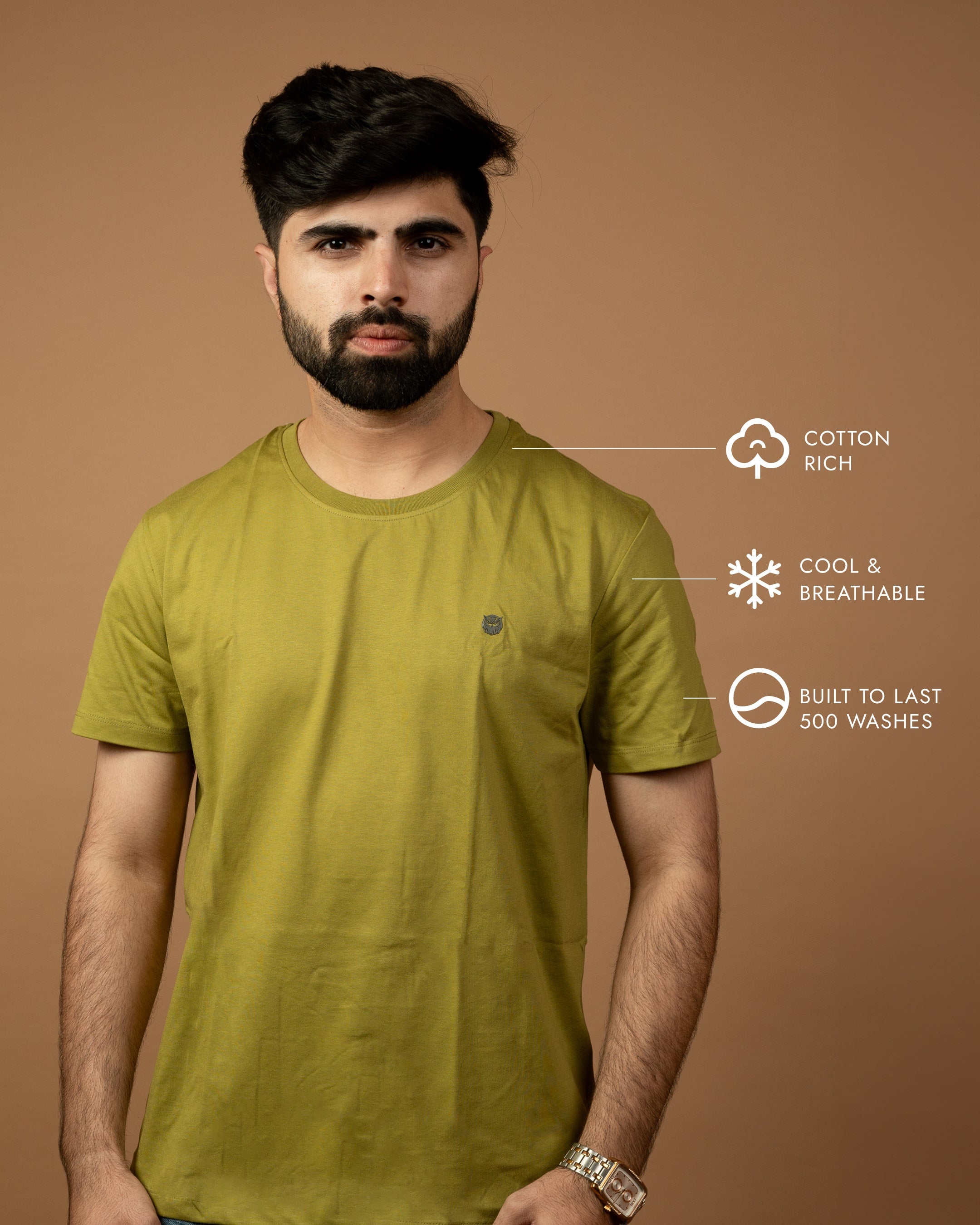 Crew Neck Tees – Pistachio