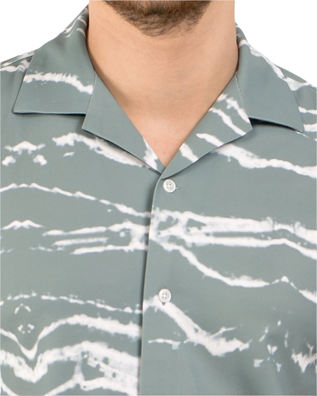 Retro Knit Shirt Printed-Chevron